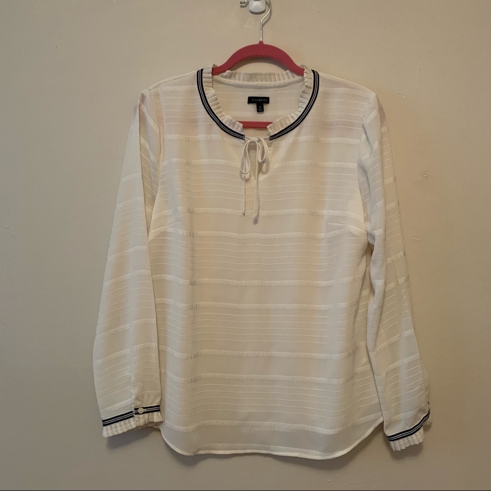 Talbots long sleeve top Size M